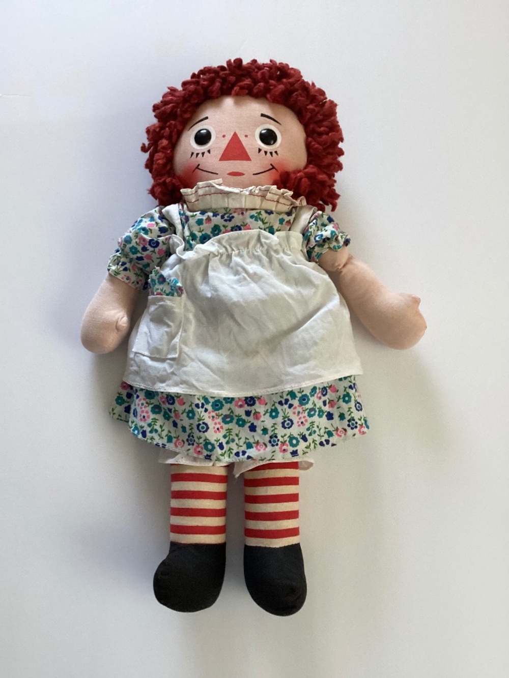 Raggedy Ann Doll Knickerbocker Taiwan I Love You ❤️ Cloth Plush 16” 60’s-70’s